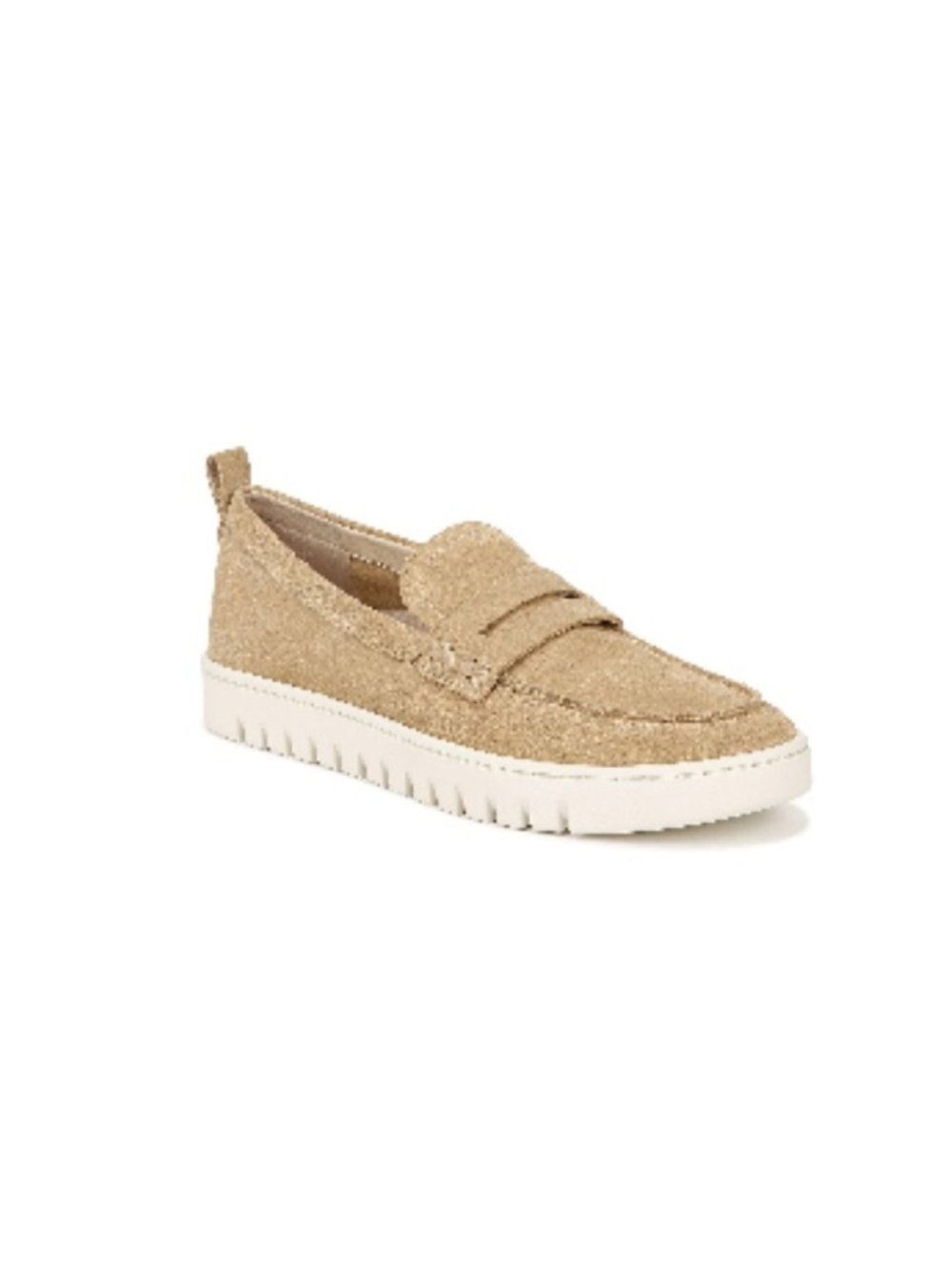 Vionic Uptown Hybrid Penny Loafer Shoes in Sand Tan Size 8.5